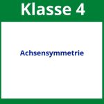 Achsensymmetrie 4. Klasse Arbeitsblätter Pdf