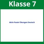 Aktiv Passiv Übungen Deutsch Arbeitsblätter Klasse 7
