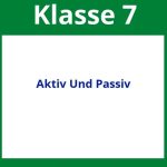 Aktiv Und Passiv Arbeitsblätter Klasse 7
