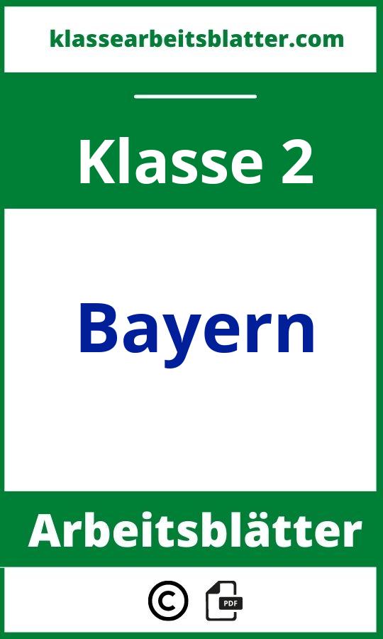 Arbeitsblätter 2. Klasse Bayern