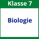 Arbeitsblätter Biologie Klasse 7