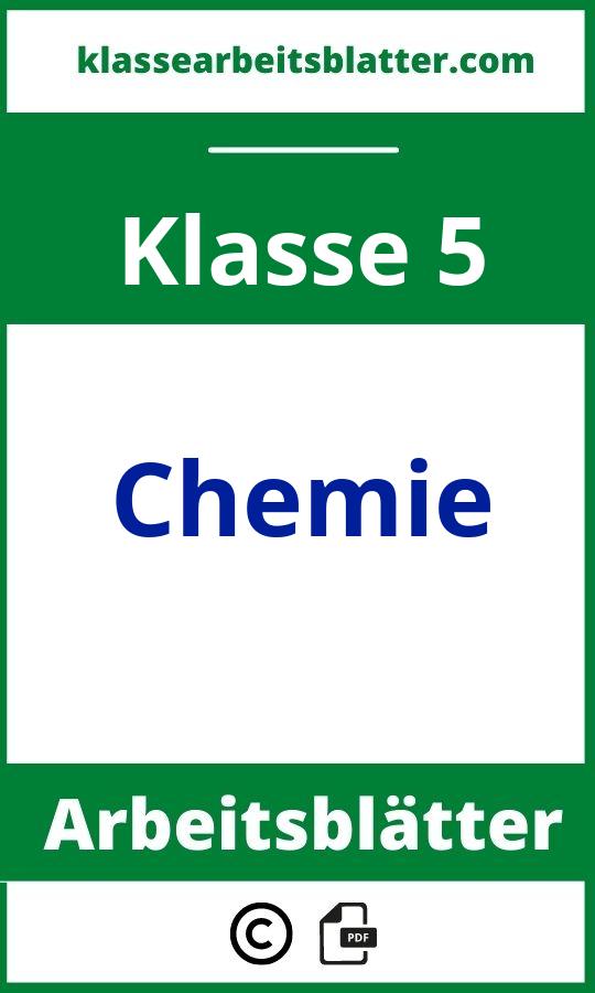 Arbeitsblätter Chemie 5. Klasse