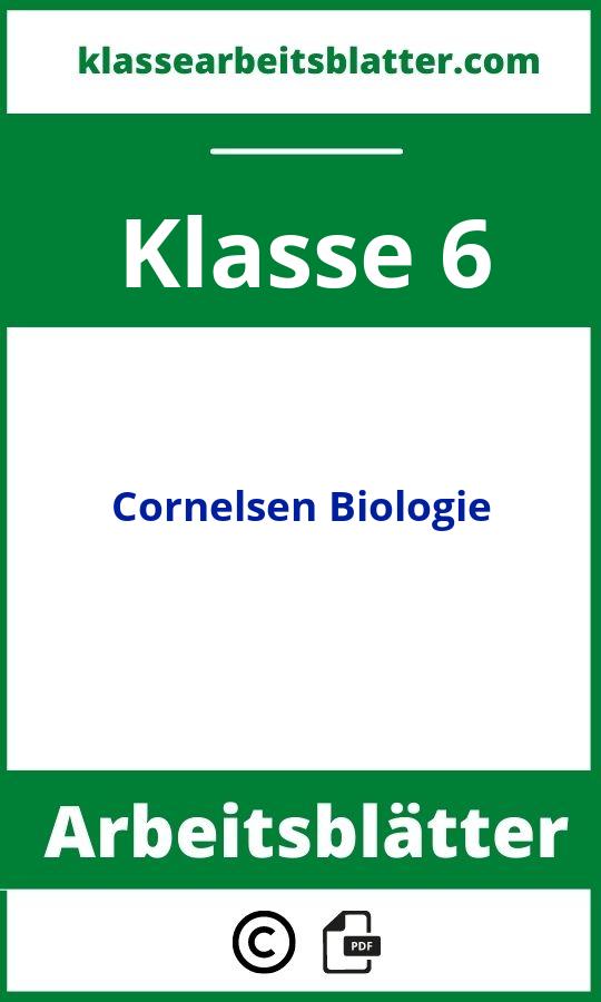 Cornelsen Arbeitsblätter Biologie Lösungen Klasse 6