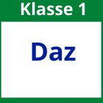 Arbeitsblätter Daz 1. Klasse
