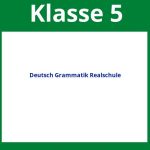 Arbeitsblätter Deutsch Grammatik 5. Klasse Realschule