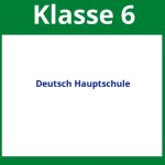 Arbeitsblätter Deutsch Klasse 6 Hauptschule