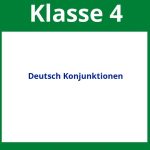 Arbeitsblätter Deutsch Klasse 4 Konjunktionen