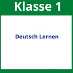 Deutsch Lernen 1 Klasse Arbeitsblätter