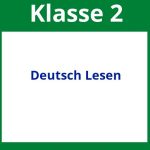Arbeitsblätter Deutsch Lesen 2 Klasse