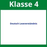 Arbeitsblätter Deutsch 4 Klasse Leseverständnis 4