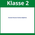 Arbeitsblätter Deutsch 2 Klasse Nomen Verben Adjektive