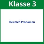 Deutsch 3 Klasse Arbeitsblätter Pronomen