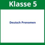 Arbeitsblätter Deutsch 5. Klasse Pronomen