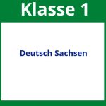 Arbeitsblätter Deutsch Klasse 1 Sachsen