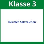 Arbeitsblätter Deutsch 3. Klasse Satzzeichen