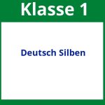 Arbeitsblätter Deutsch Klasse 1 Silben