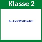 Arbeitsblätter Deutsch Klasse 2 Wortfamilien
