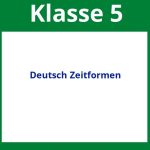 Arbeitsblätter Deutsch Klasse 5 Zeitformen