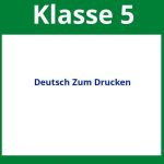 Deutsch Arbeitsblätter Klasse 5 Zum Drucken