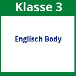 Arbeitsblätter Englisch Klasse 3 Body