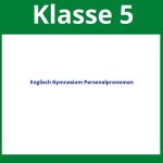 Englisch 5 Klasse Gymnasium Arbeitsblätter Personalpronomen