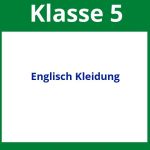 Englisch Arbeitsblätter Klasse 5 Kleidung