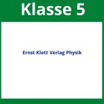 Ernst Klett Verlag Arbeitsblätter Physik Lösungen Klasse 5