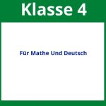 Arbeitsblätter Für Klasse 4 Mathe Und Deutsch
