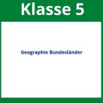 Arbeitsblätter Geographie Klasse 5 Bundesländer