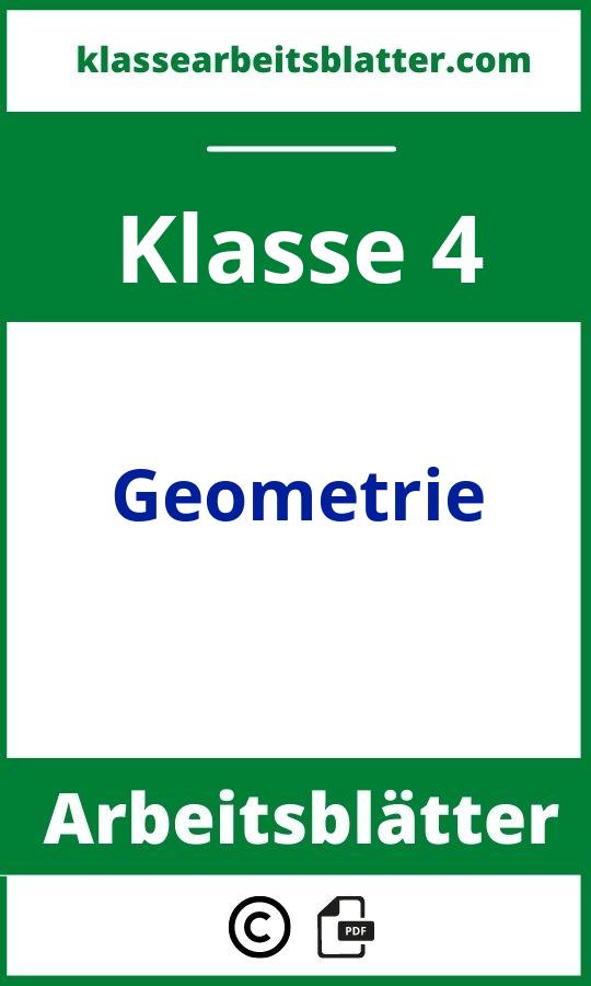 Arbeitsblätter 4. Klasse Geometrie