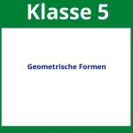 Geometrische Formen Arbeitsblätter Klasse 5