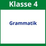 Arbeitsblätter Grammatik 4. Klasse