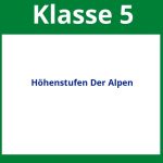 Höhenstufen Der Alpen 5 Klasse Arbeitsblätter