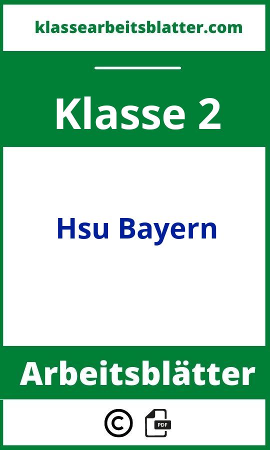 Hsu 2 Klasse Bayern Arbeitsblätter
