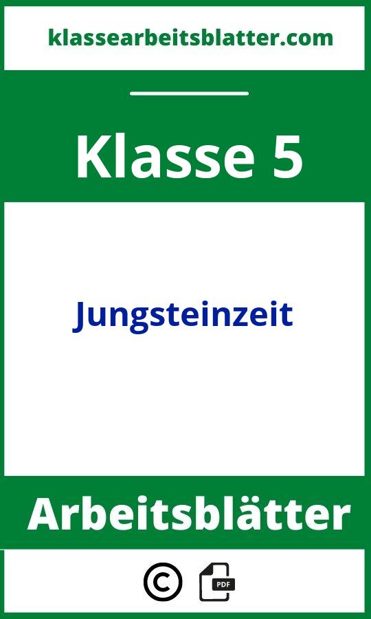 Jungsteinzeit 5. Klasse Arbeitsblätter