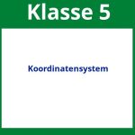 Koordinatensystem 5. Klasse Arbeitsblätter