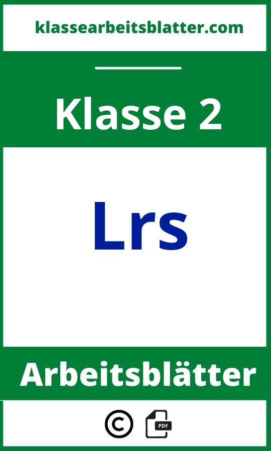 Lrs Arbeitsblätter 2. Klasse