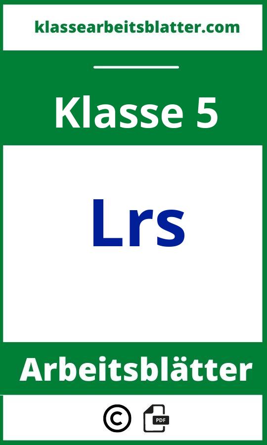 Lrs Arbeitsblätter 5. Klasse