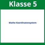 Arbeitsblätter Mathe Klasse 5 Koordinatensystem