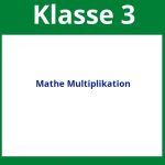 Arbeitsblätter Mathe Klasse 3 Multiplikation
