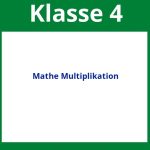 Arbeitsblätter Mathe 4. Klasse Multiplikation