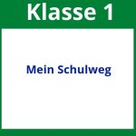Mein Schulweg Klasse 1 Arbeitsblätter