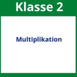 Arbeitsblätter Multiplikation 2. Klasse