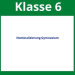 Nominalisierung Klasse 6 Arbeitsblätter Gymnasium