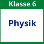 Arbeitsblätter Physik Klasse 6