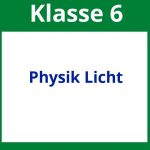 Arbeitsblätter Physik Klasse 6 Licht
