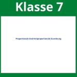 Proportionale Und Antiproportionale Zuordnung Klasse 7 Arbeitsblätter