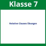 Relative Clauses Übungen Klasse 7 Arbeitsblätter