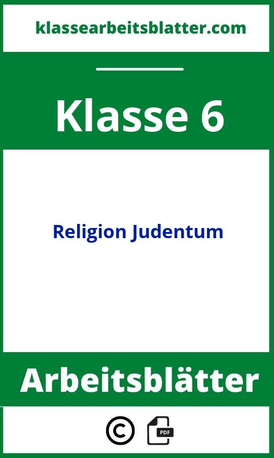 Religion Klasse 6 Arbeitsblätter Judentum