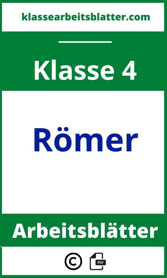 Arbeitsblätter Römer 4. Klasse